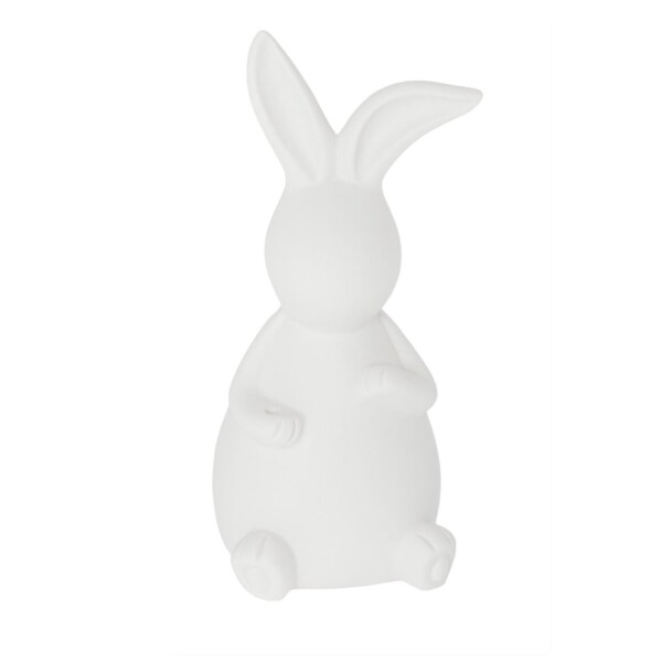 Storefactory Velikonoční dekorace EMILIA 14 cm, bílá barva, porcelán