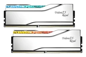G.Skill Trident Z5 Royal stříbrná / Operační paměť / 64GB (2x32GB) / DDR5-6400 / CL32 / 1.4V / XMP 3.0 (F5-6400J3239G32GX2-TR5S)