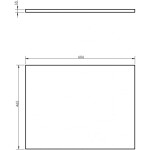 MEXEN - Uni vrchní deska 60, černá mat 91AXX-0604-464-18-71