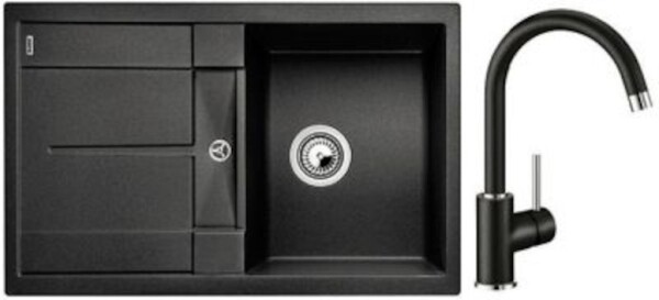 Set dřezu a baterie Blanco Metra 45 S 78x50 cm antracit SETB1 SETB1