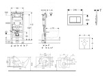GEBERIT - Duofix Set předstěnové instalace, klozetu Gaia a sedátka softclose, tlačítko Sigma30, bílá/bílá mat SANI11CA3142B