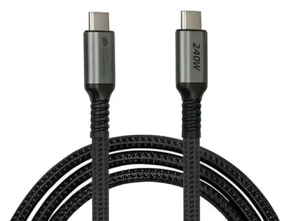 Good Connections USB-C - USB-C grafitová / Kabel / USB 2.0 / 3 m / 240 W / PD 3.1 (2240-CCT030A)