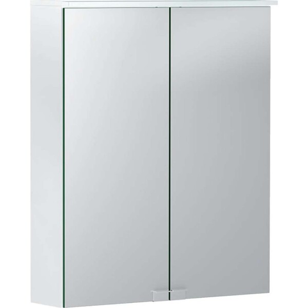 GEBERIT - Option Zrcadlová skříňka s osvětlením, 56x68x18 cm, bílá 500.258.00.1