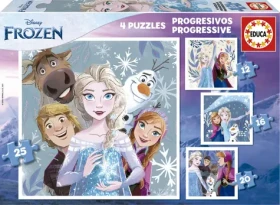 EDUCA Puzzle Ledové království 4v1