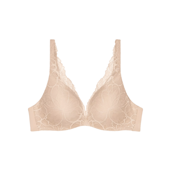 Dámská podprsenka Body Make-Up Illusion Lace WP - Triumph naze béžová (00NZ) 075B