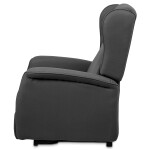 Polohovací křeslo, elektrické kabelové ovládání, šedá, látka, TV-1192 GREY2