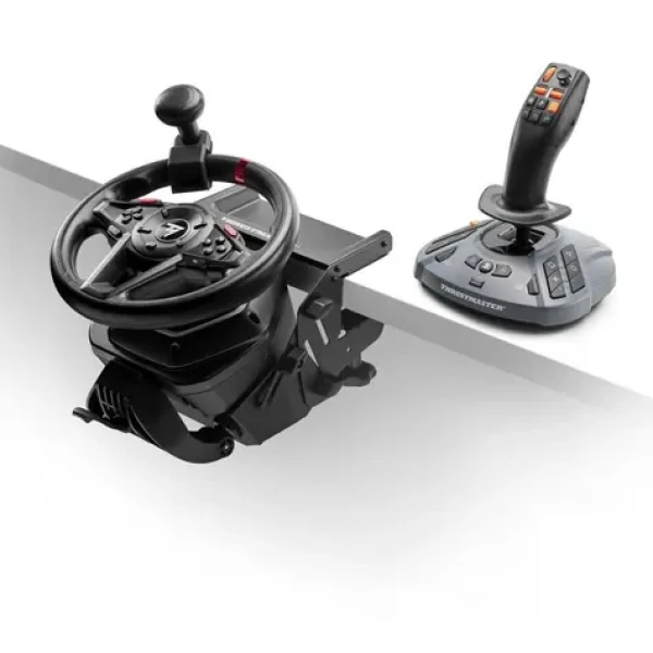 Thrustmaster T128 SimTask Farming Pack černá / Sada volantu, pedálů a joysticku / Force Feedback / PS5 / PC (4160937)