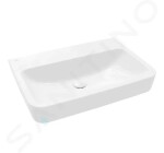 VILLEROY & BOCH - O.novo Umyvadlo 650x460 mm, bez přepadu, bez otvoru pro baterii, AntiBac, CeramicPlus, alpská bílá 4A41KFT2