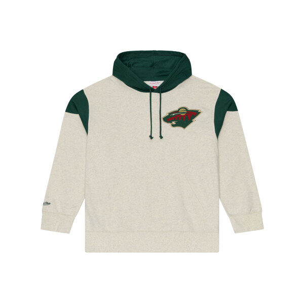 Mitchell & Ness Pánská mikina Minnesota Wild NHL Retro Roots French Terry Hoodie Velikost: M