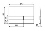 ALCADRAIN Renovmodul - předstěnový instalační systém s chromovým tlačítkem M1721 + WC REA Carlo Flat Mini Rimless + SEDÁTKO AM115/1000 M1721 CF1