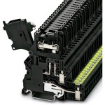 Phoenix Contact 3070079 jisticí řadová svorka 6.2 mm šroubovací černá 50 ks