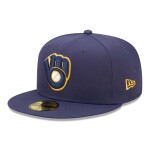 New Era Pánská kšiltovka Milwaukee Brewers MLB Authentic 59FIFTY Fitted Home Velikost: 7 1/8