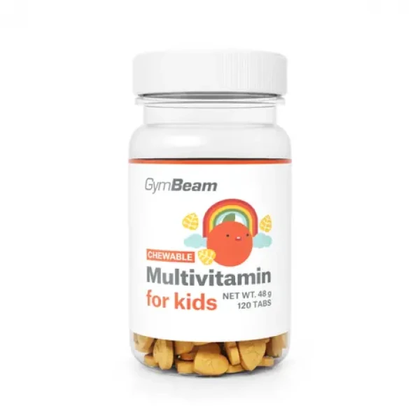 Multivitamin, tablety na cucání pro děti - GymBeam (pomeranč, 120 tab.) (63748-1-120tab-orange)