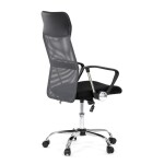 Kancelářská židle, houpací mechanismus, šedá síťovina, KA-E305 GREY