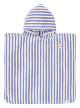 Little Dutch Plážové pončo Dreamy Purple Stripe / Osuška s kapucí / 100% organická bavlna (CL26039108LD)