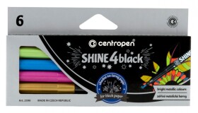 Popisovače Centropen SHINE black sada