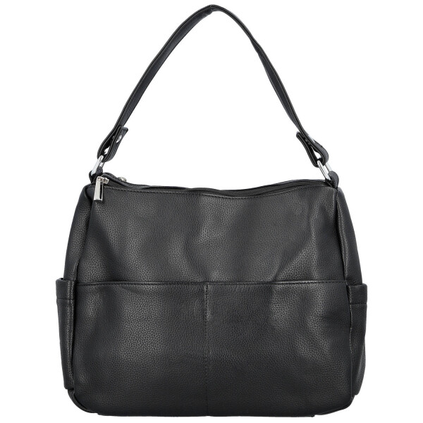 Stylová dámská koženková kabelka na rameno Irenea, černá