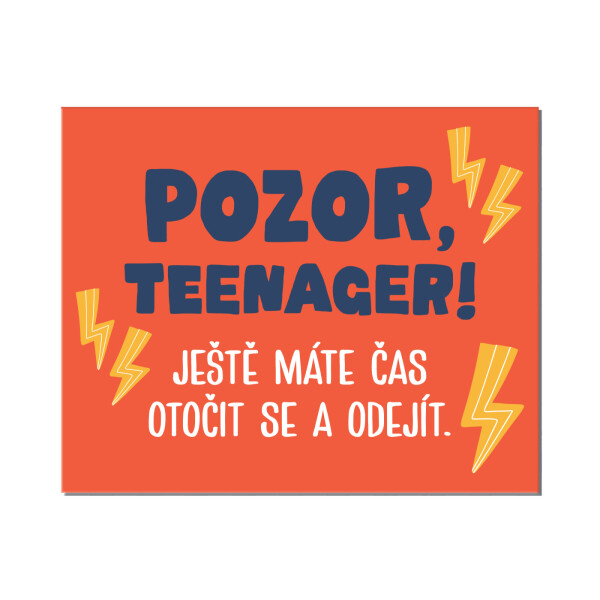 Cedulka na dveře - Teenager - Albi