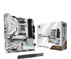 ASROCK B850M Steel Legend Wifi / AMD B850 / DDR5 / SATA III / USB 3.2 / 2.5GLAN / Wi-Fi 7 / sc.AM5 / mATX (90-MXBS2-A0UAYZ)