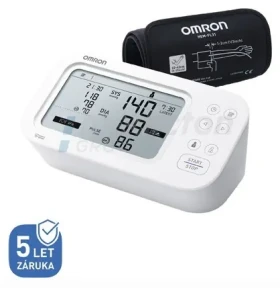 OMRON M6 Comfort AFib bílá / Digitální tonometr / detekce AFib / měření na paži / manžeta 22-42 cm (HEM-7380-E)