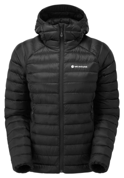 Dámská péřová bunda kapucí Montane Womens Anti-Freeze Hoodie black