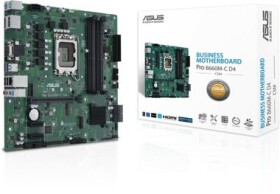 ASUS PRO B660M-C D4-CSM / B660 / LGA 1700 / 4x DDR4 / PCIEx16 / 1x GLAN / micro-ATX (90MB19B0-M0EAYC)