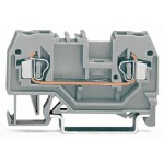 Weidmüller Z-series, Feed-through terminal, Rated cross-section: 2,5 mm², Tension clamp connection, Wemid, Dark Beige, ZDU 2.5 1608510000-100 100 ks