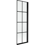 MEXEN - MIST vanová zástěna 60x150 cm 6mm 1-s, černá, dekor, pravá 8A9-060-001-70-77-P