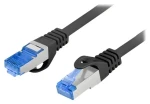 Lanberg CAT6A S/FTP 5m černá / Patch kabel / LSZH / CCA / Fluke Passed (PCF6A-10CC-0500-BK)