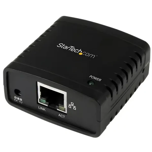 StarTech USB tiskový server / Tiskový server / 1x RJ-45 / 1x USB 2.0 / LPR / černá (PM1115U2)
