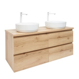Koupelnová skříňka s umyvadlem SAT B-Way 119x50x45 cm dub mat BWAY2120OAKDU2B BWAY2120OAKDU2B