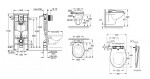 GROHE - Solido Set předstěnové instalace, klozetu a bidetového sedátka Bau Ceramic, softclose, tlačítko Even, chrom SANI15BB1102
