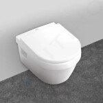 GEBERIT - Duofix Modul pro závěsné WC s tlačítkem Sigma01, lesklý chrom + Villeroy Boch - WC a sedátko, DirectFlush, SoftClose, CeramicPlus 111.300.00.5 NB2