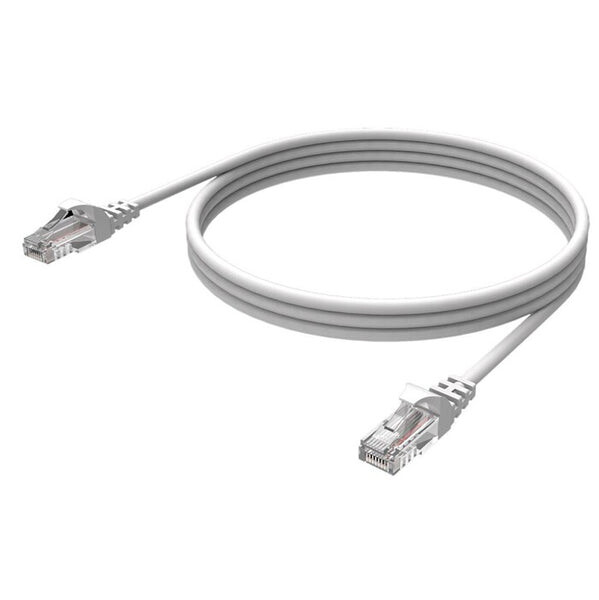 Síťový propojovací kabel RJ 45(male) na RJ45(male), 5m, bílá