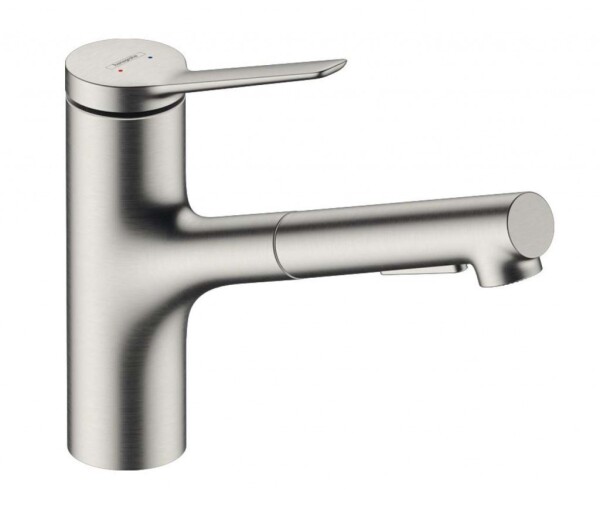 HANSGROHE - Zesis M33 Dřezová baterie s výsuvnou sprškou, vzhled nerezu 74820800