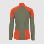 Pánská mikina KARPOS M Puez Fleece, Thyme/Spicy Ornage velikost: XL