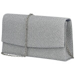 Trendy dámské psaníčko Michelle Moon Rija, stříbrné