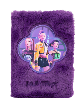 Blok plyšový A5 K-pop Demon Hunters: Huntrix - Bluesky