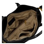 Stylová dámská háčkovaná kabelka do ruky Coveri Maggie, černá