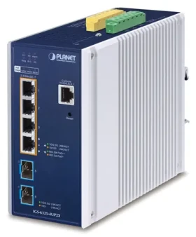 Planet IGS-6325-4UP2X / Switch průmyslový / L3 / 4x 2.5Gb / 2x 10Gb SFP+ / PoE 802.3bt 360W / -40 až 75°C / IP30 (IGS-6325-4UP2X)