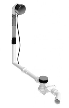 DURAVIT - Příslušenství Vanová odtoková a přepadová souprava s napouštěním, bovden, chrom 792203000001000