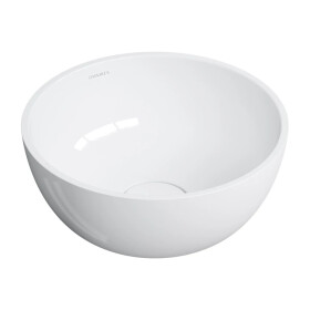 OMNIRES - SHELL M+ umyvadlo na desku, O35 cm, bílá lesk SHELL350UNBP