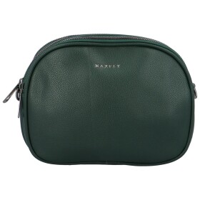 Malá trendy koženková crossbody kabelka Jennifer, tmavě zelená