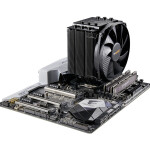 Be quiet! Dark Rock 4 / 1x 135mm PWM / Fluid Dynamic Bearing / 21.4dB @ 1400RPM / Intel + AMD (BK021)