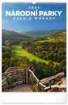 NOTIQUE Nástěnný kalendář Národní parky Čech a Moravy 2026, 33 x 46 cm (PGN-35728-L)