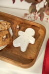 Räder Svítící LED dekorace Gingerbread, bílá barva, porcelán