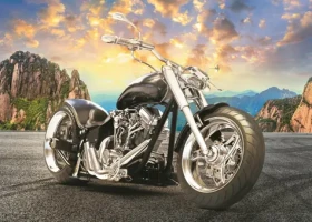 Trefl - Puzzle - Černá motorka