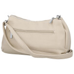 Stylová dámská koženková crossbody kabelka Foppa, tmavě béžová