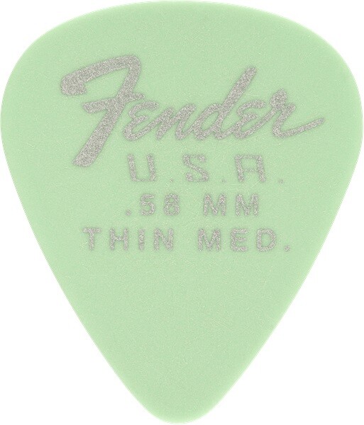 Fender 351 Dura-Tone Picks 0.58 Surf Green