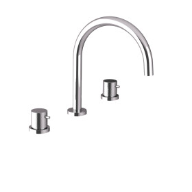 SAPHO - ULTRASAN tříprvková stojánková umyvadlová baterie, chrom UT017V